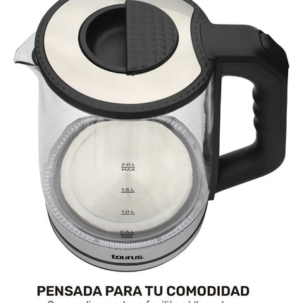 Hervidor Taurus de agua Glazen 1000w 2 litros