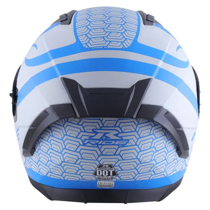 Casco Motociclista Track Sc Triade Azul Solido L