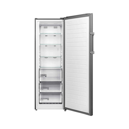 Congelador Midea MDRU333FEM46D Vertical Inverter Quattro Bru Steel 9 Pies Cúbicos