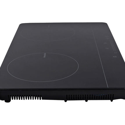 Parrilla de inducción 2Q-IN con cubierta de cristal templado color negro