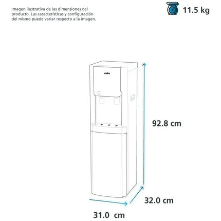 Despachador De Agua Mabe Emdpccb1 de 2 Llaves Blanco