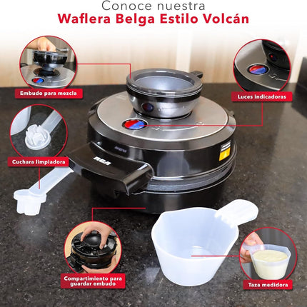 Waflera Eléctrica RCA RC-92 Belga negra