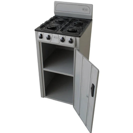 Parrilla de 4 Quemadores con Gabinete Fraga P225 NEG/PM
