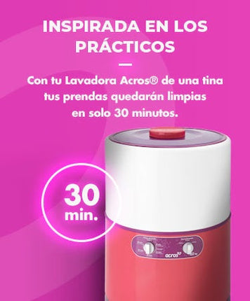 Lavadora Acros ALF2253EC 22 Kg Acero Porcelanizado Coral