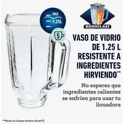Licuadora clásica Oster® BLST4655-013 cromada de 3 velocidades