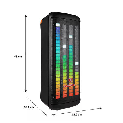 Bafle Kaizer Msa-0109 2x8'' 7200w Luz Ecualizador/micró