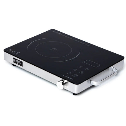 Combo Parrilla Eléctrica Fussion LARLB-0004 de 1000W 5 Niveles *NO ES DE INDUCCIÓN* + Juego de Cubiertos Tramontina 23498630 Plenus 25 Piezas Gris