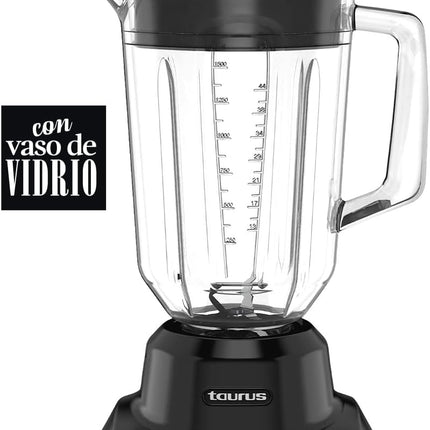 Licuadora Taurus VITRALIC de Vidrio de 1.5L 550 Watts 10 Velocidades + 4 pulsos