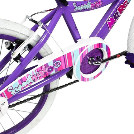 Bicicleta Mercurio Sweetgirl Rodada 20 Acero Cubrecadena Purpura