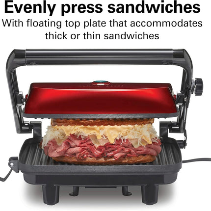 Sandwichera Hamilton Beach 25462Z Prensa para Panini  Cualquier Espesor de Sándwich