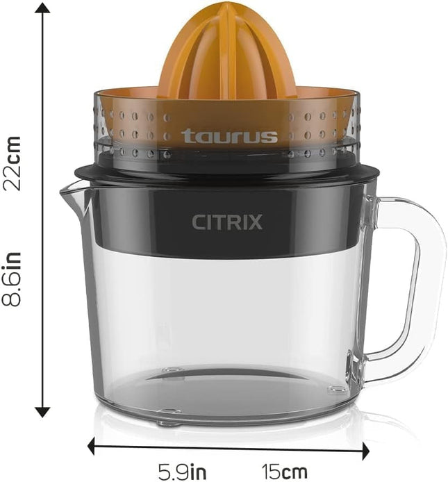 Exprimidor de Cítricos TAURUS CITRIX Jarra de Vidrio de 1 Litro