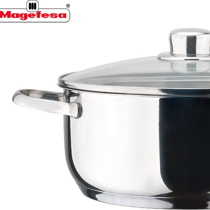 Batería Dux Magefesa 01BXDUX007P 7 piezas, Plata