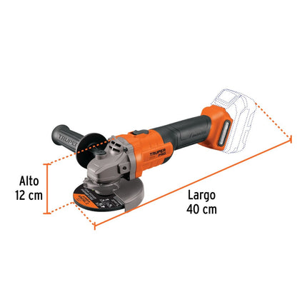 Esmeriladora Truper ESMI-20AS 4-1/2', Pro 20V, sin accesorios