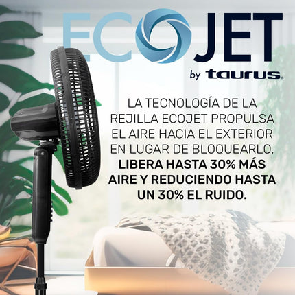 Ventilador Taurus Silent Power 3 Velocidades, 18" Negro