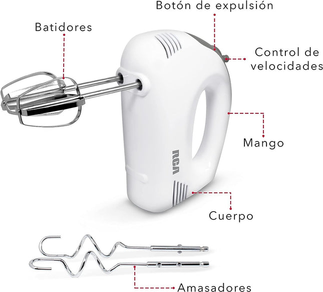 Batidora RCA De Mano Rc-094 7 Velocidades