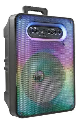 Bafle Fussion BY80001 12'' Bluetooth Fm Usb Micro Sd Luz Led Negro
