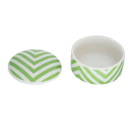 JOYERO DOMINIC DAV 6017 VERDE Y BLANCO 8.5X4.5 CM