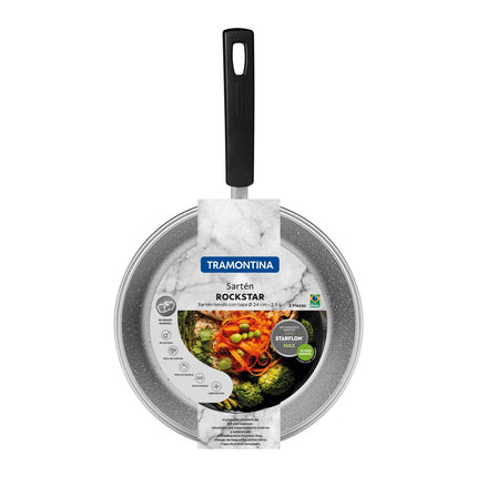 Sartén Hondo Con Tapa Tramontina 27817608 Rockstar 2,5 L