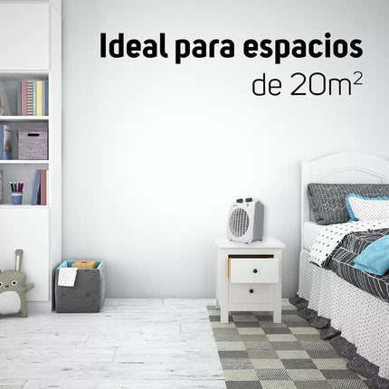 Calefactor Taurus Hawai Calentador Eléctrico 2 En 1 Blanco