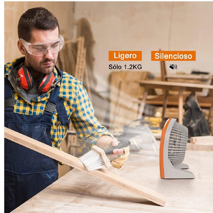 Ventilador Mytek 3199O de escritorio 9 pulgadas Naranja