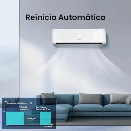 Aire Acondicionado Minisplit ACR122KG Hisense 1 Tonelada 12000 Btu 230v Solo Frío