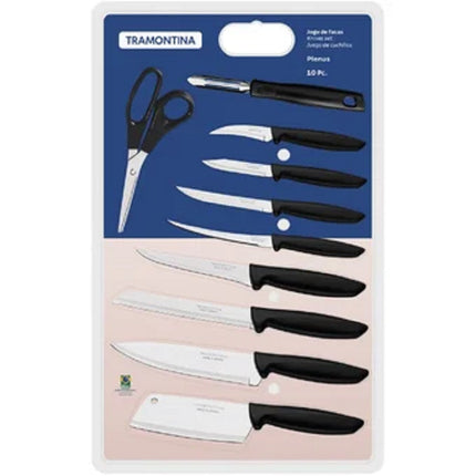 Juego de Cuchillos Tramontina 23498065 10pz Plenus Negro