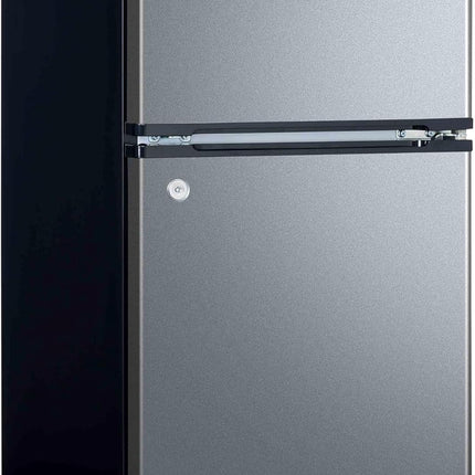 Frigobar Midea MDRT87CCDLS dos puertas Lake Silver 3.4 Pies Cúbicos