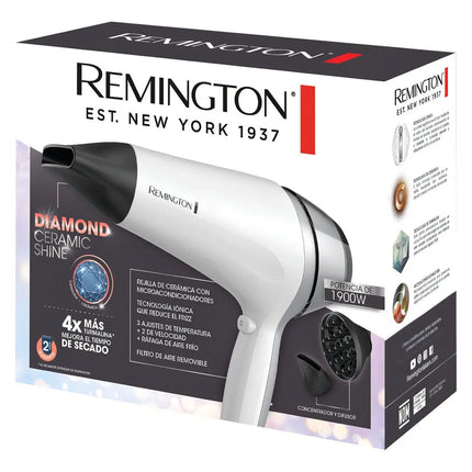 Secador Remington D12ATDS Cerámica Y Microacondicionadores