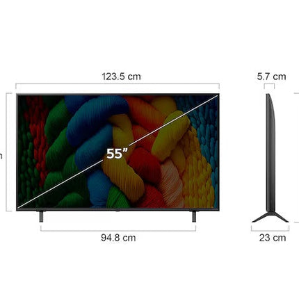 Pantalla Smart TV LG 55NANO80ASA NanoCell 55 Pulgadas UHD 4K