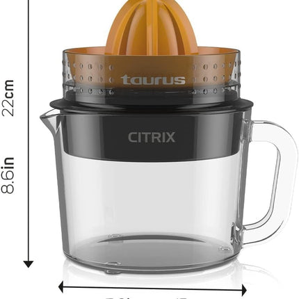 Exprimidor de Cítricos TAURUS CITRIX Jarra de Vidrio de 1 Litro