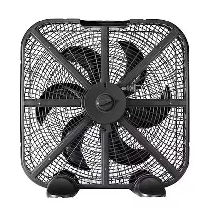 Ventilador Cuadrado de Piso Taurus Eolo Negro 20'' Gran Flujo de Aire Ecojet