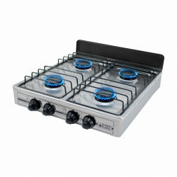Parrilla de Gas Super Flama 4Q-TA, 4 Quemadores Acero Inoxidable