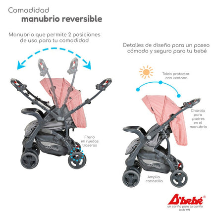 Carriola D´bebé Elite Rosa