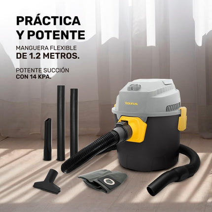Aspiradora Wet & Dry Taurus HURRICANE 3 Modos de Uso 2.6 galones Potente succión Manguera 1.2 m.
