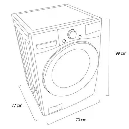 Lavadorasecadora LG Automática WD20WV26R 20 kg Blanca