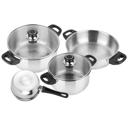 Batería Royal Magefesa 01BXROYAL06 de 6 Piezas Acero Inoxidable