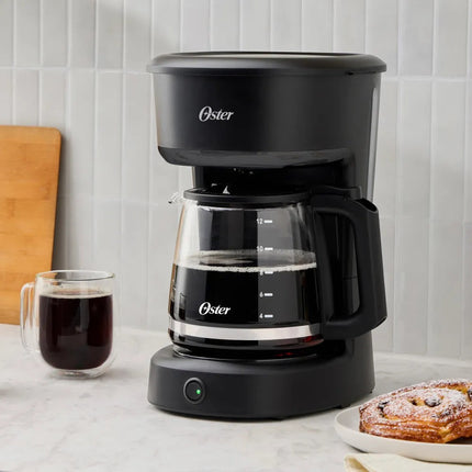 Cafetera Oster BVSTDCS121B 12 Tazas con Filtro Reutilizable Negro