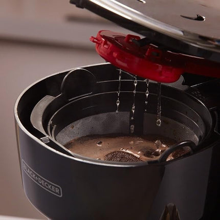 Cafetera Black&Decker CM0916B 12 Tz Base Caliente Jarra Antigoteo Negro