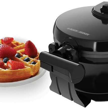 Wafflera Black&Decker WM1000B Giratoria 800W Negra