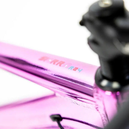 Bicicleta Alubike 24 Sierra 8 Velocidades De Aluminio Gris Rosa Unitalla