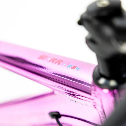 Bicicleta Alubike 24 Sierra 8 Velocidades De Aluminio Gris Rosa Unitalla