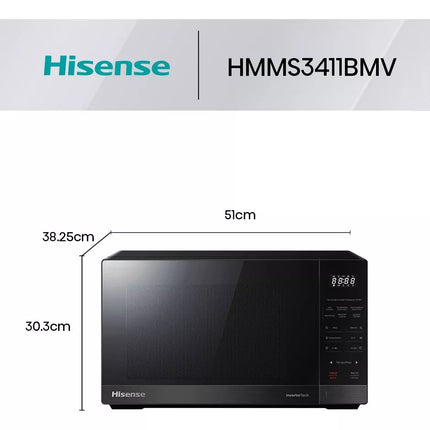 Horno De Microondas Hisense HMMS3411BMV 1.4 Pies