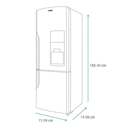 Refrigerador Mabe RMB520IJMRM0 Bottom Freezer 520L Inoxidable Mate