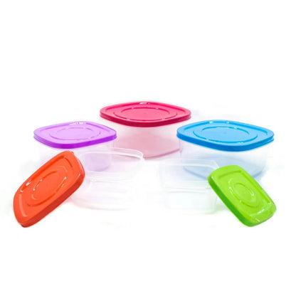 Set de Contenedores Herméticos Ekco 58623 Classic 5 Pzs con Tapa de Color