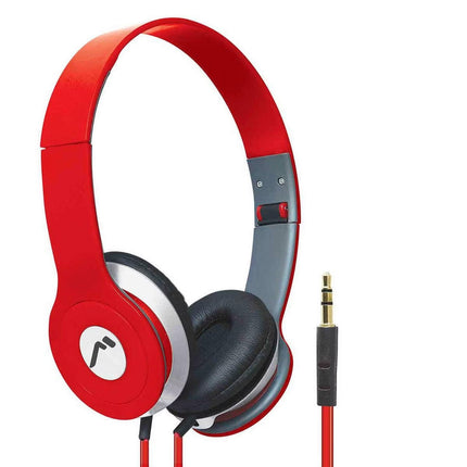 Audífonos Mitzu MH-5026RD Diadema Rojo Plegables Aislantes