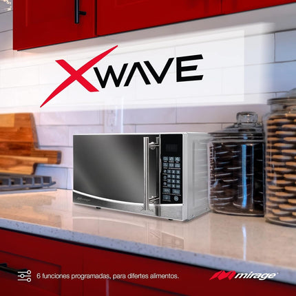 Nutri Procesador Koblenz ENS BKM 800 1000w Mix & Go + Horno Microondas Mirage Microwave MWD020E 0.7 110v Espejo
