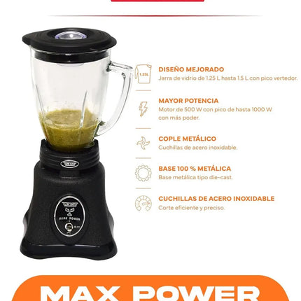 Licuadora Turmix DARKPOWERLP1 de 1 velocidad Vaso de vidrio 1000w