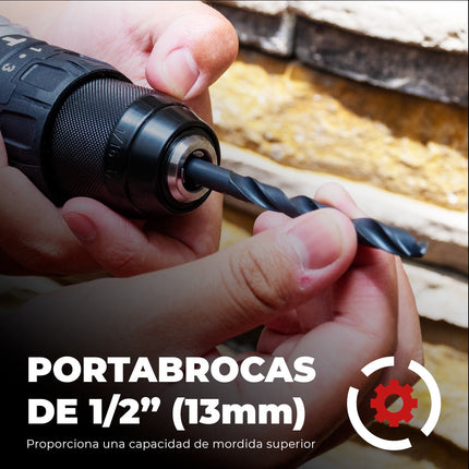 Rotomartillo Energizer EZLCD12HBL-C B4 Sin Carbones 1/2 20v 1800rpm Y Accesorios Rojo 50Hz/60Hz