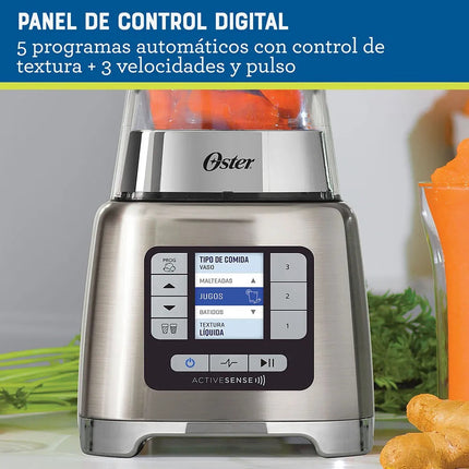 Licuadora Oster BLSTTDTNBGF ActiveSense™ con procesador de alimentos y Blend-N-Go