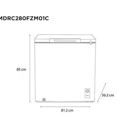 Congelador Midea MDRC280FZM01C 7 Pies Blanco